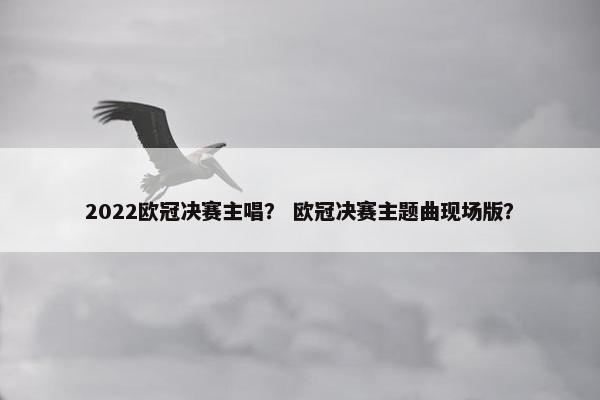 2022欧冠决赛主唱？ 欧冠决赛主题曲现场版？