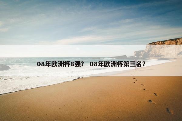 08年欧洲杯8强？ 08年欧洲杯第三名？