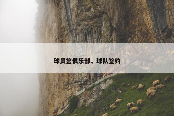 球员签俱乐部，球队签约