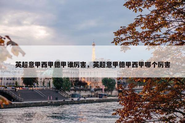 英超意甲西甲德甲谁厉害，英超意甲德甲西甲哪个厉害