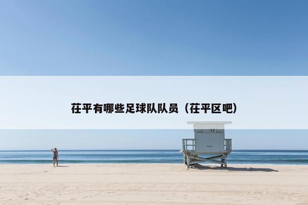 茌平有哪些足球队队员（茌平区吧）