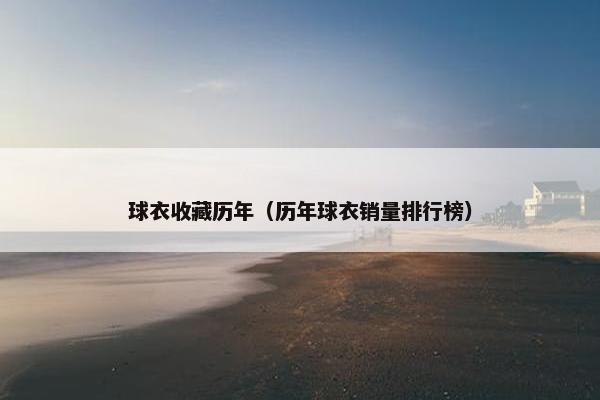 球衣收藏历年（历年球衣销量排行榜）