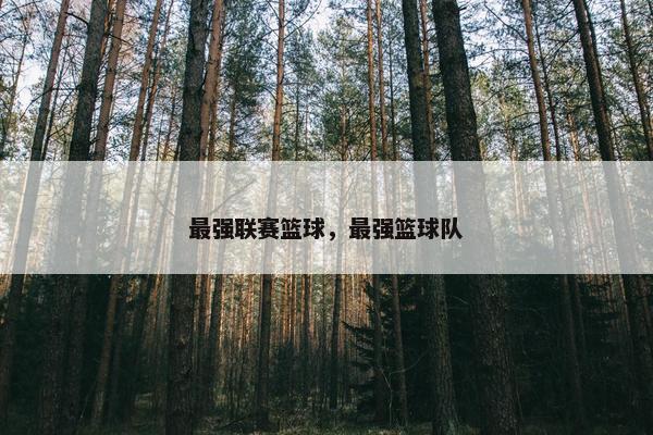 最强联赛篮球，最强篮球队