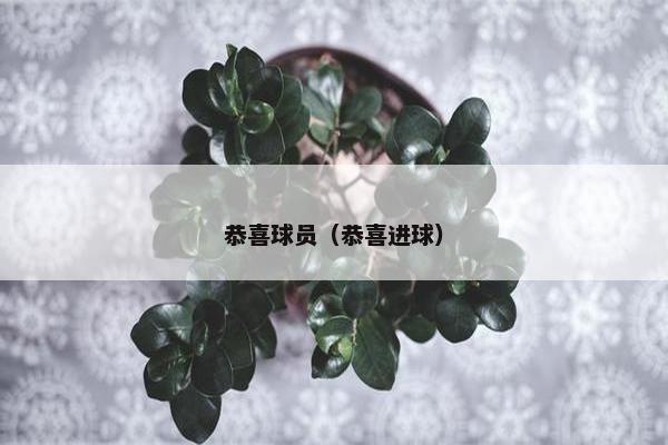 恭喜球员（恭喜进球）