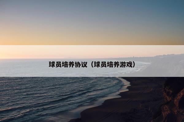 球员培养协议（球员培养游戏）