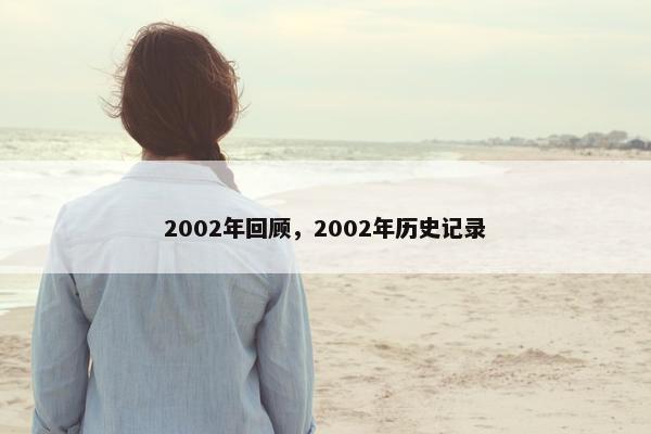 2002年回顾，2002年历史记录