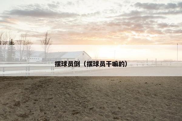 摆球员倒（摆球员干嘛的）